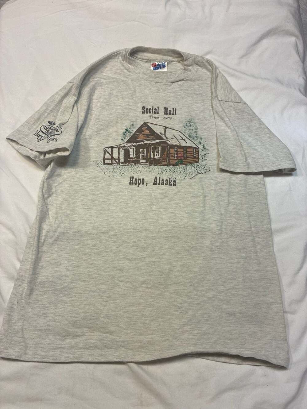 Vintage 1994 Golddiggers Hope Alaska Social Hall Single Stitch T-Shirt Size M